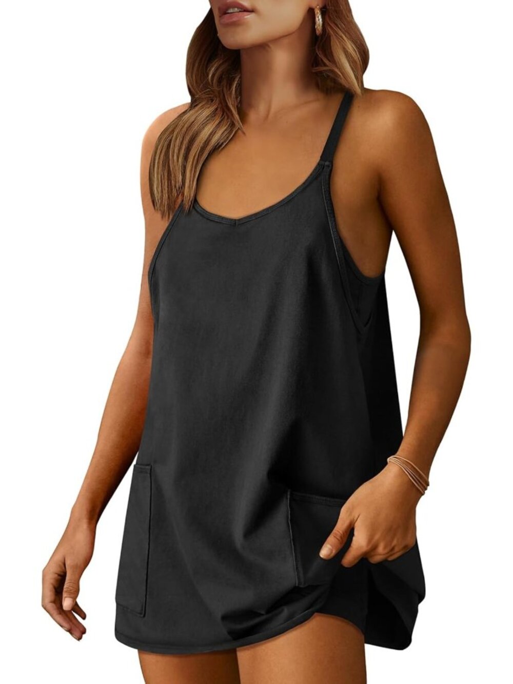Summer Athletic Dress for Women - Tennis Workout Dress with Built-in Shorts